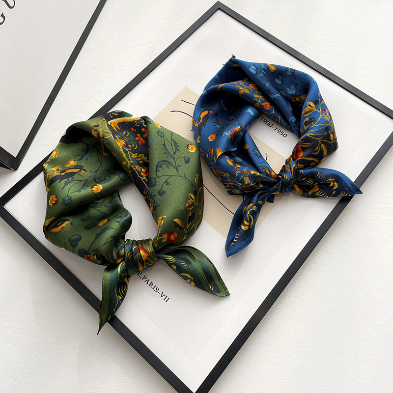 Scarf Silk Square - 100% Natural Silk Square Scarf Women