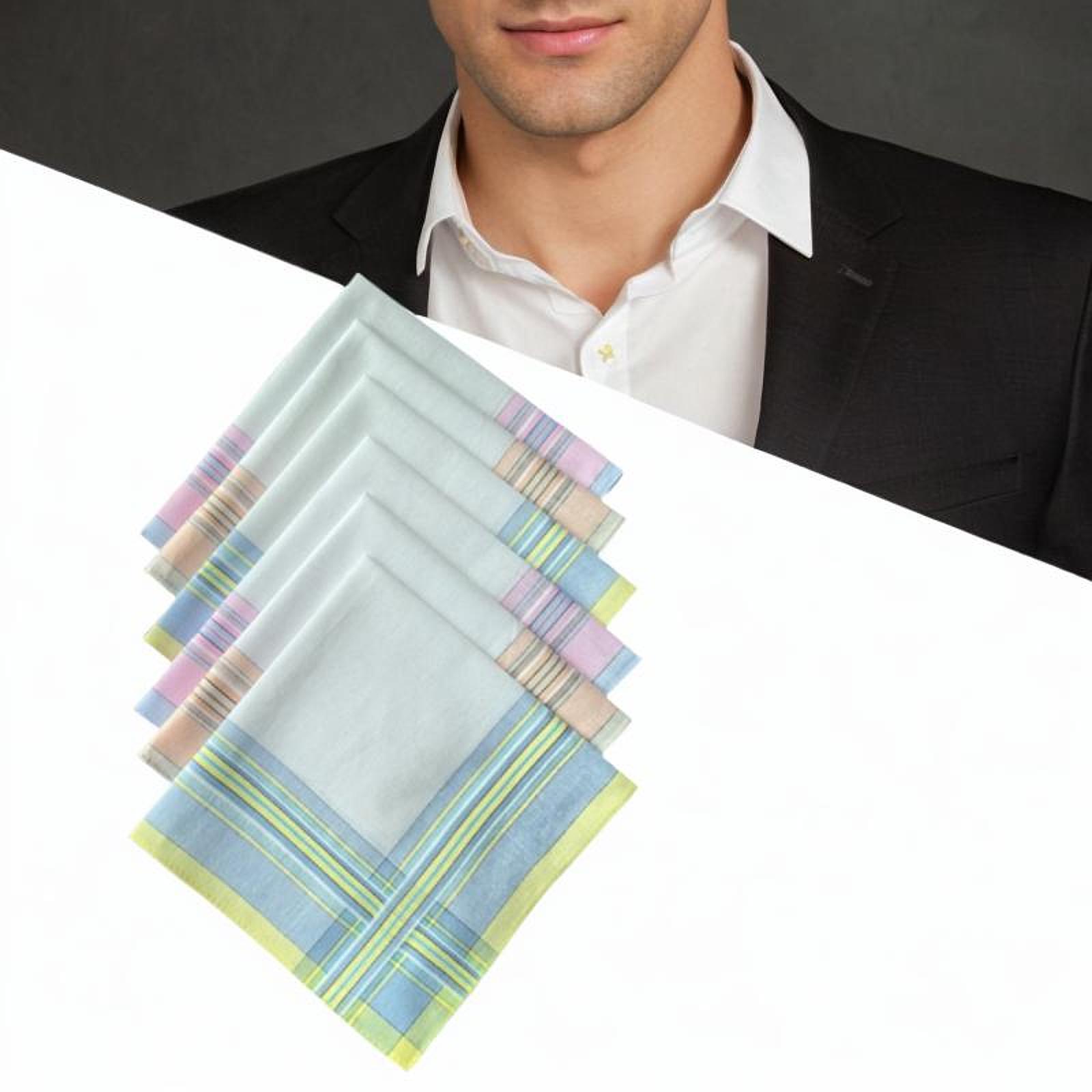 6Pcs Cotton Men's Handkerchief - Handkerchief Cotton Men ulasan dan harga
