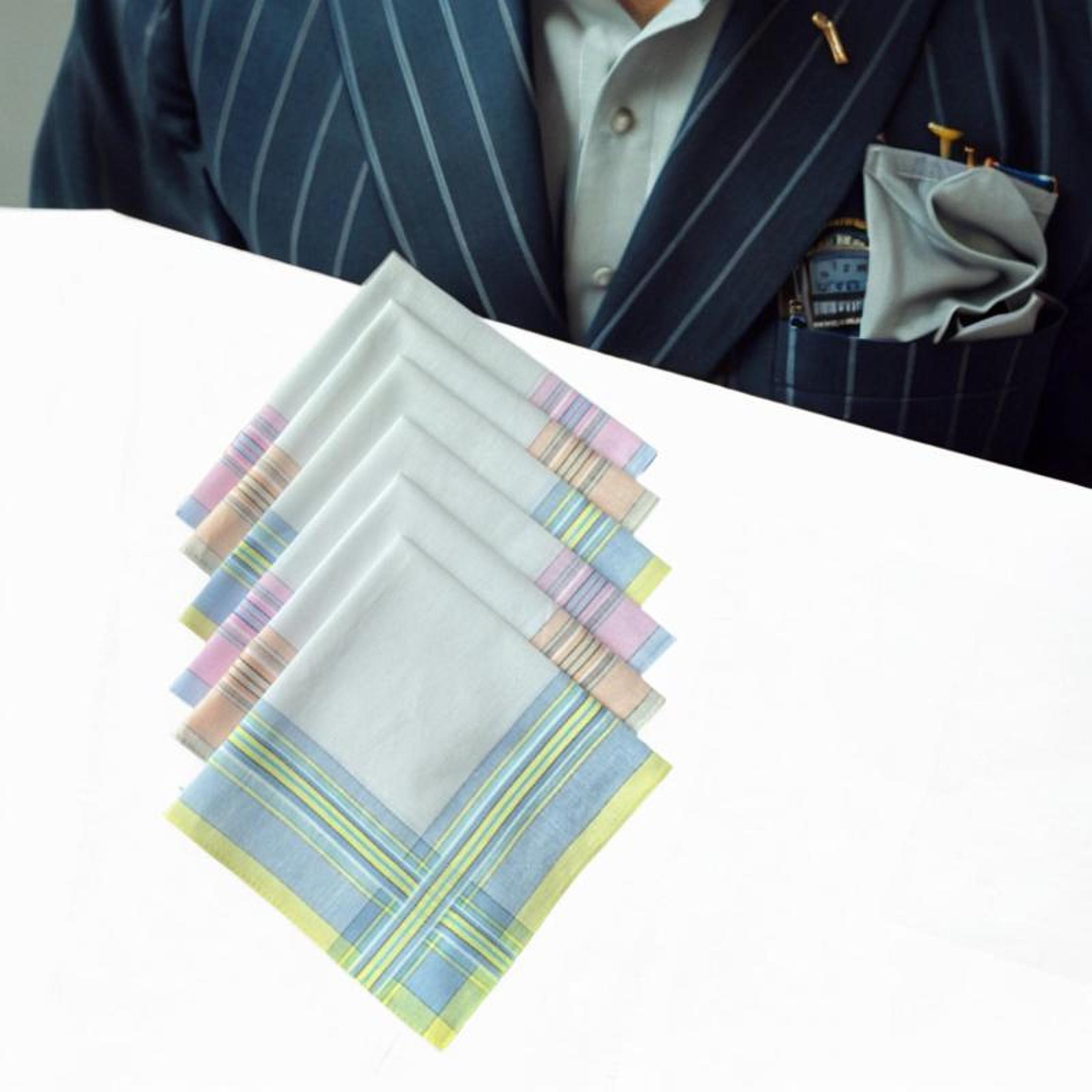 6Pcs Cotton Men's Handkerchief - Handkerchief Cotton Men ulasan dan harga