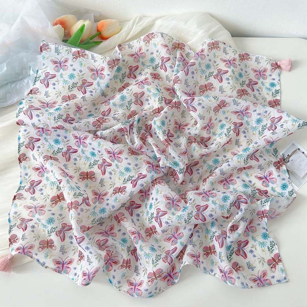 Neck Wrap Cotton-Linen Square  - Bandana Cotton ulasan dan harga