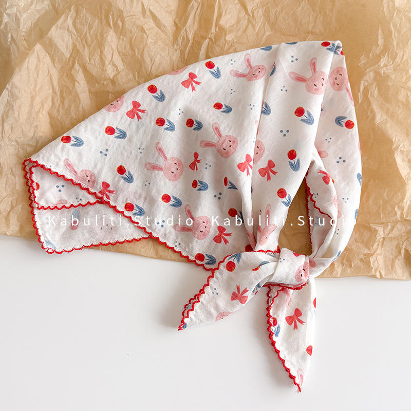 Cotton Linen Square Scarf  58  - Face Scarf Mask ulasan dan harga