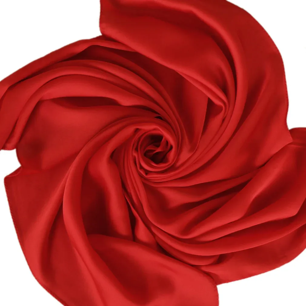 Satin Scarf Women 70cm Solid C - Silk Neck Scarf ulasan dan harga