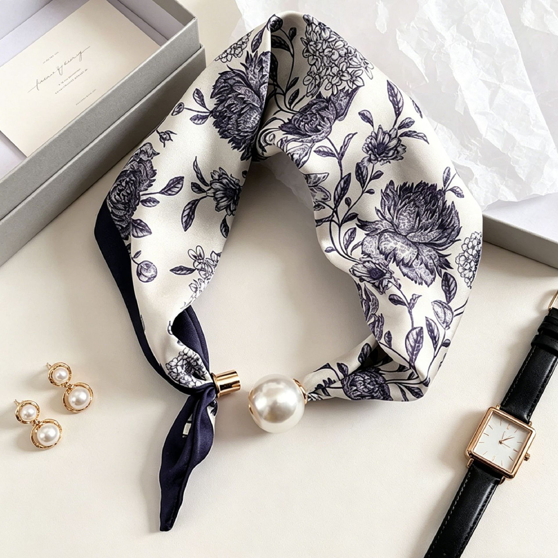 Luxury Knight Pearl Magnetic S - Face Scarf Mask ulasan dan harga