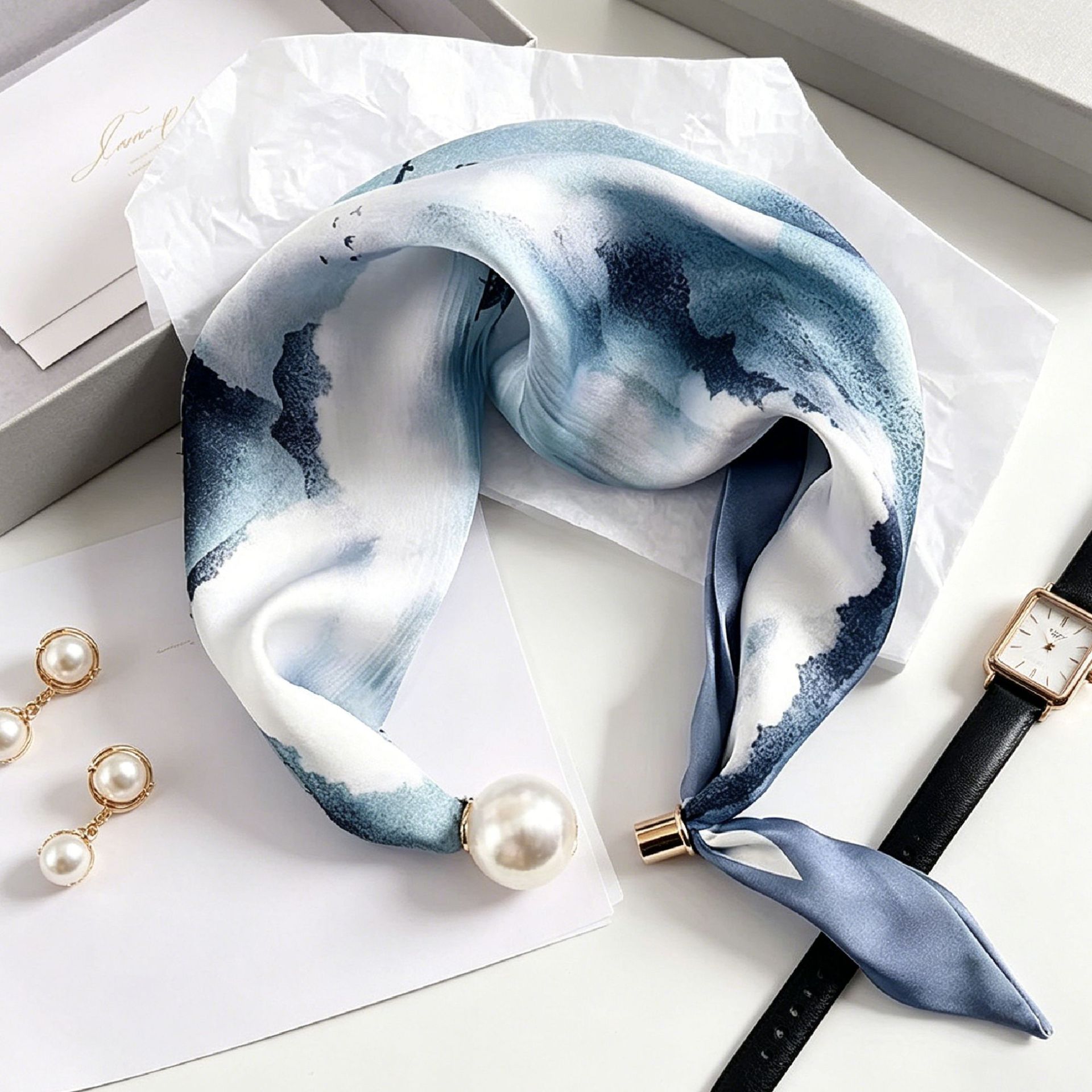 Luxury Knight Pearl Magnetic S - Face Scarf Mask ulasan dan harga