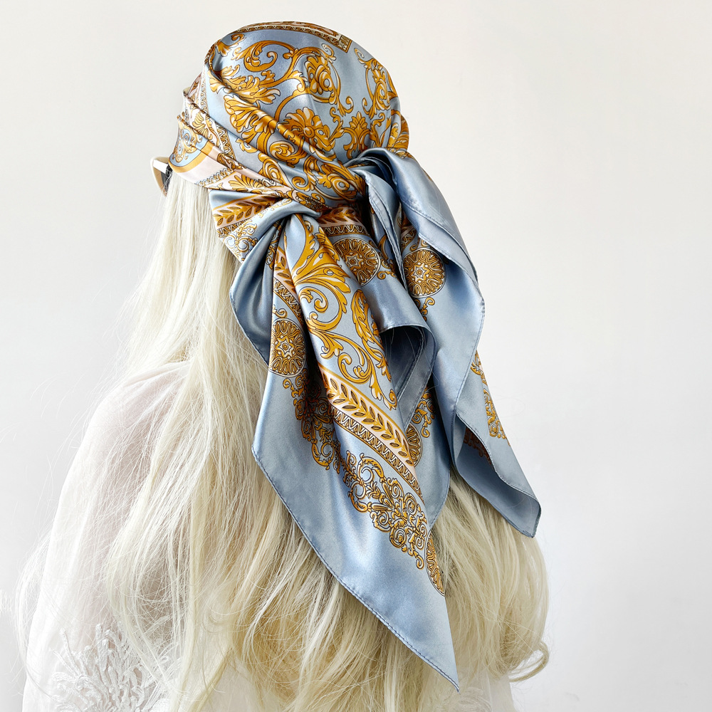 Silk Shawl Satin Square Scarf  - Silk Neck Scarf ulasan dan harga