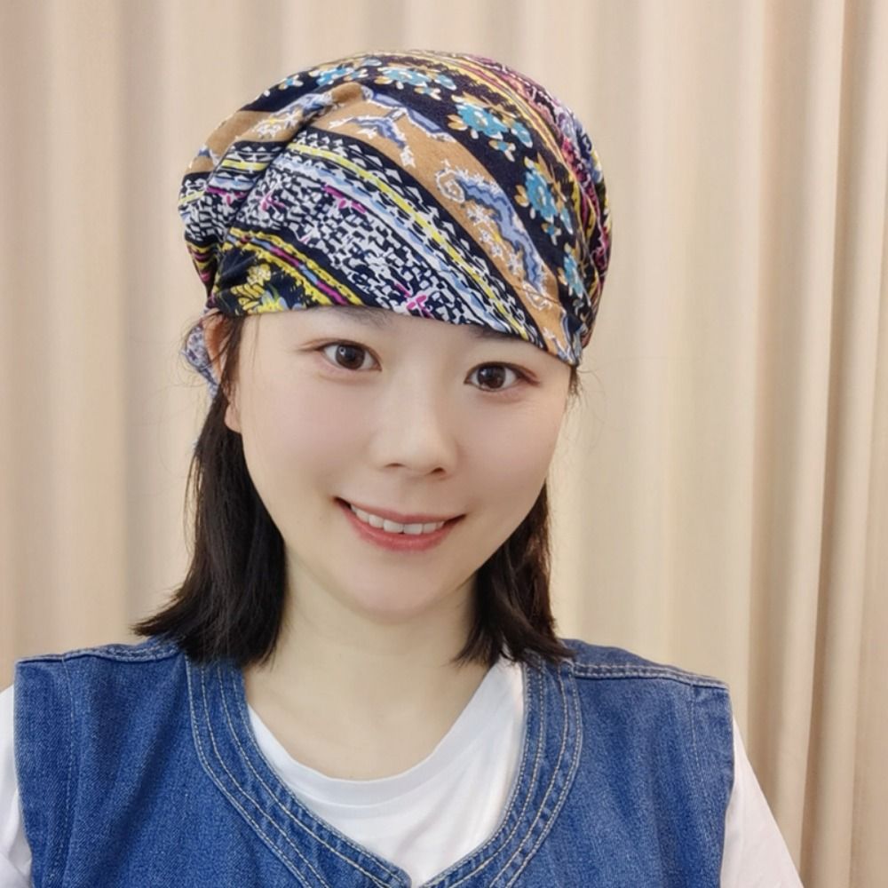 High Quality Floral Print Turb - Head Wrap Turban ulasan dan harga