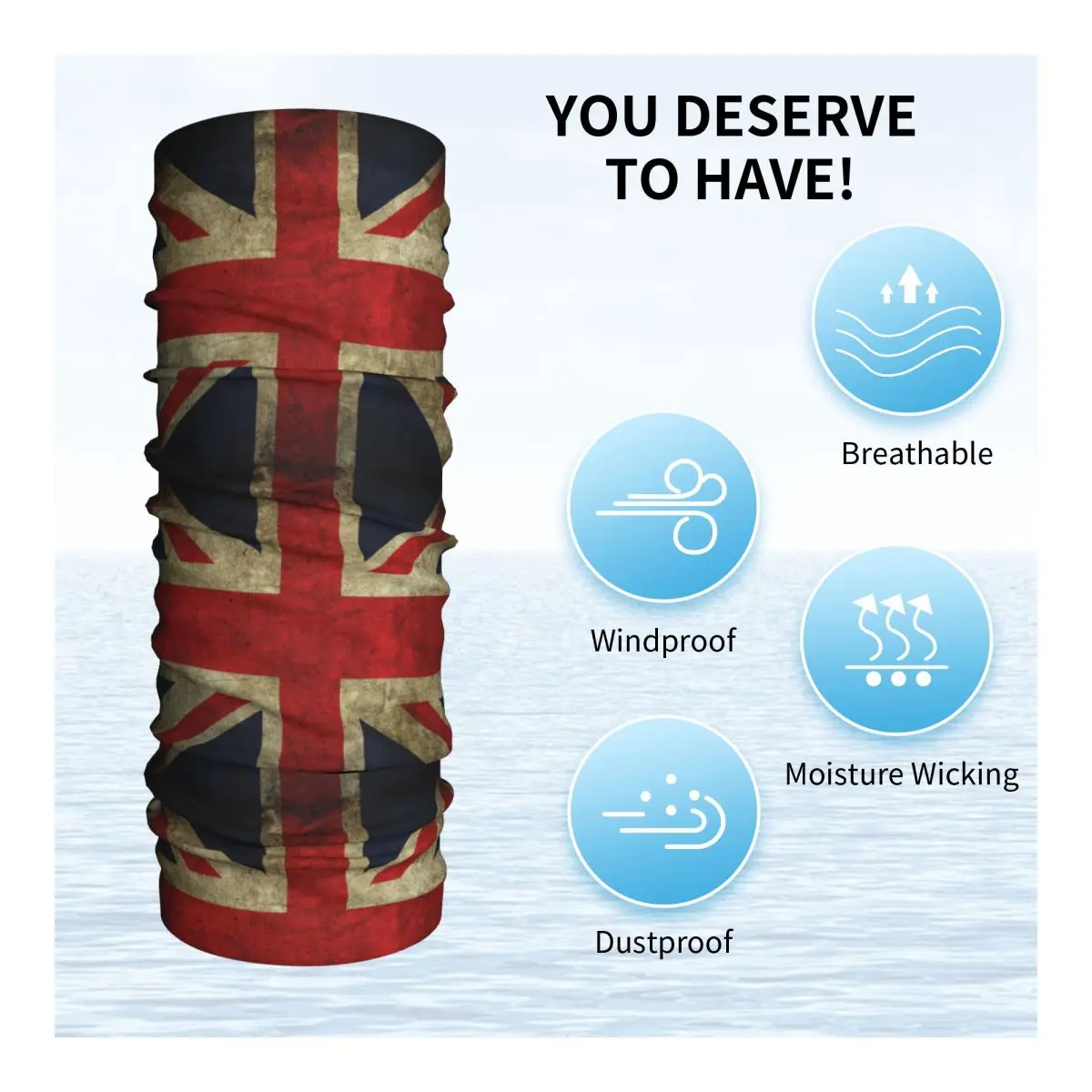 British UK Flag Retro Bandana  - Face Scarf Mask ulasan dan harga