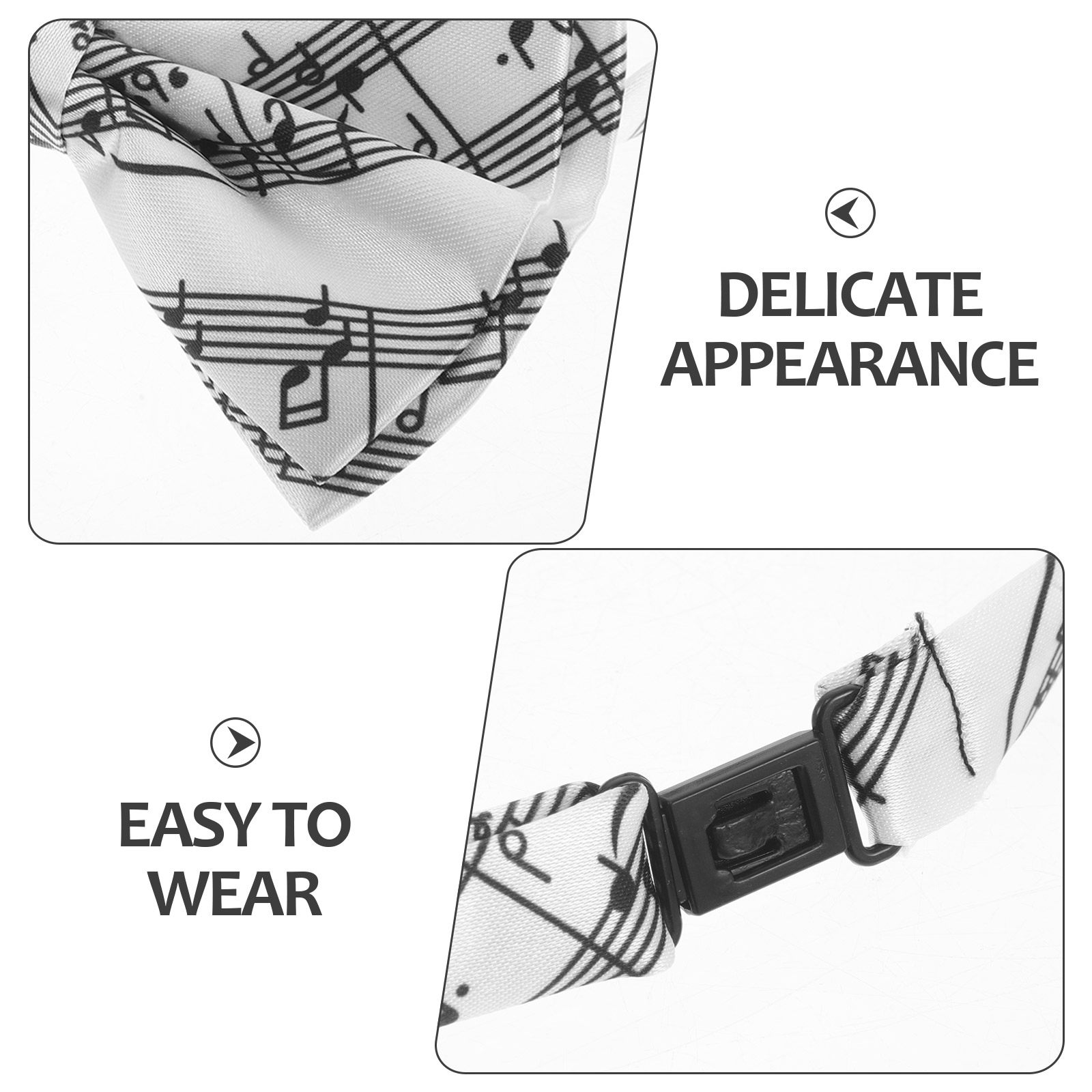 3pcs Piano Theme Bow Tie Pre-T - Bow Tie Pre Tied ulasan dan harga