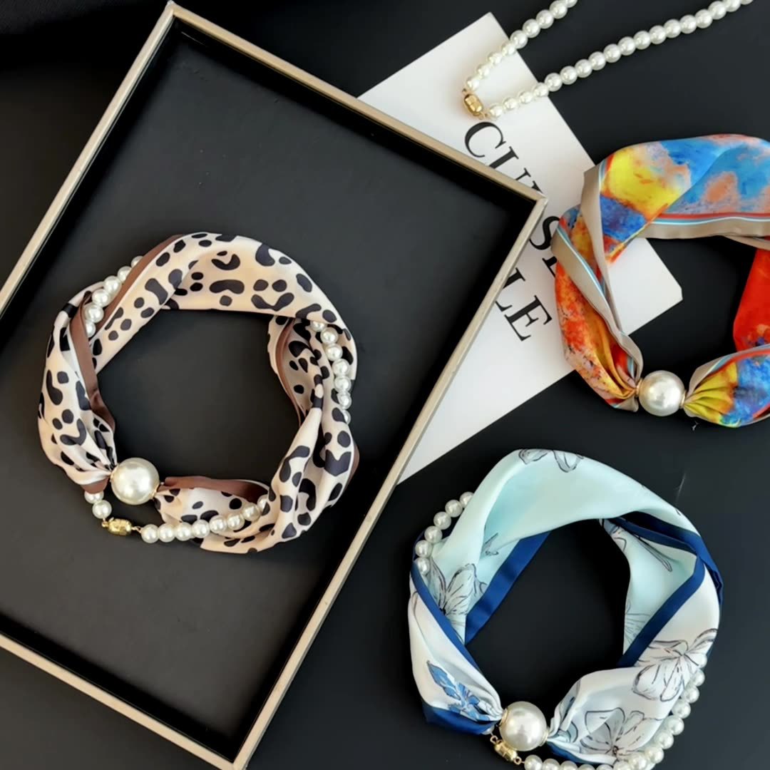 Printed Silk Scarf with Magnet - Face Scarf Mask ulasan dan harga