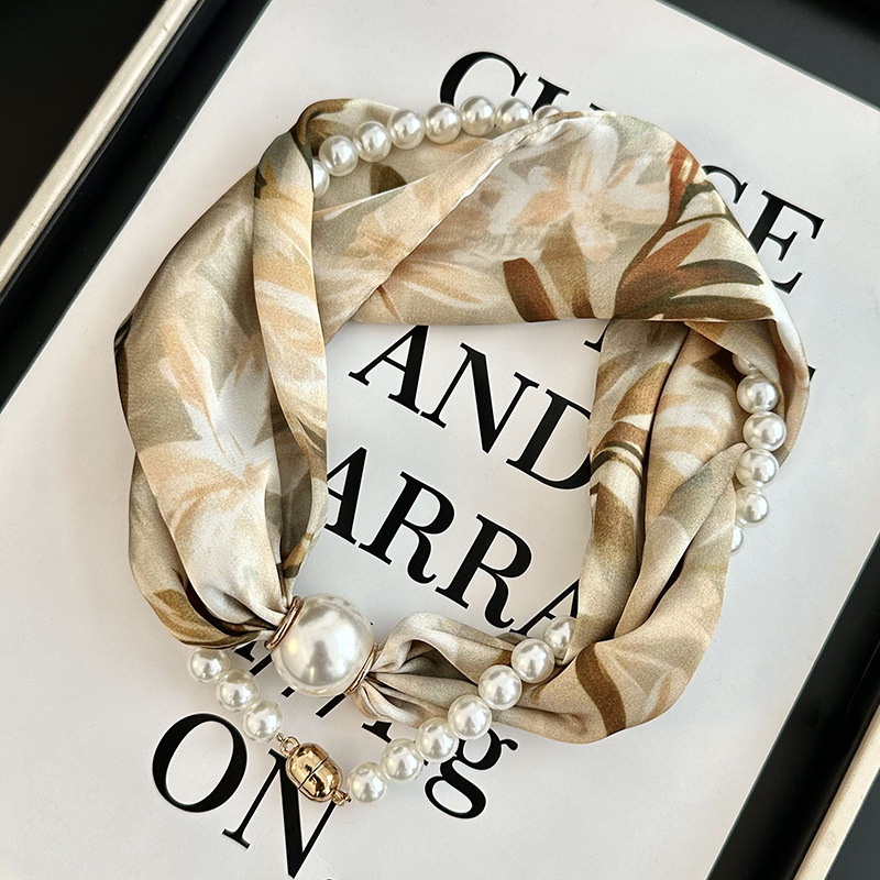 Printed Silk Scarf with Magnet - Face Scarf Mask ulasan dan harga