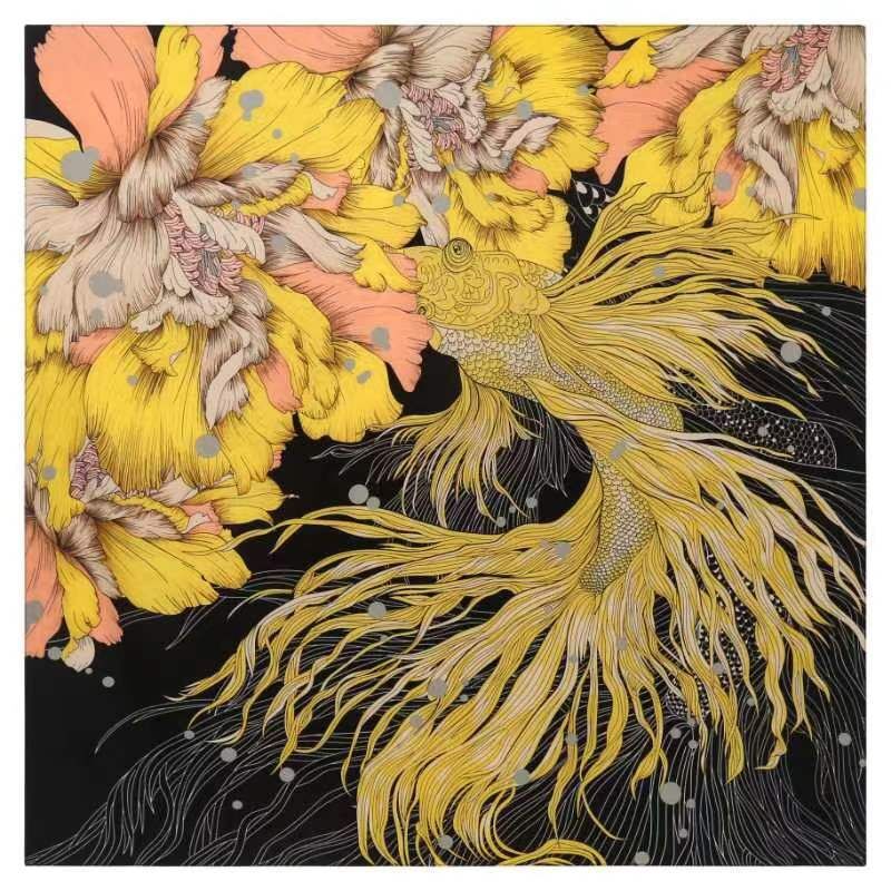 130CM*130CM Silk Scarf Women L - Scarf Silk Square ulasan dan harga