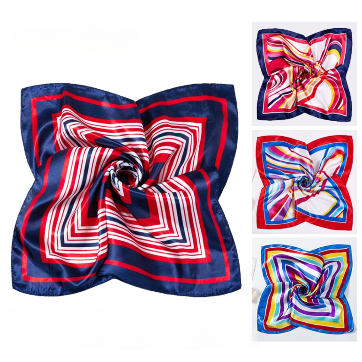 50*50cm Square Silk Scarves Sc - Silk Neck Scarf ulasan dan harga