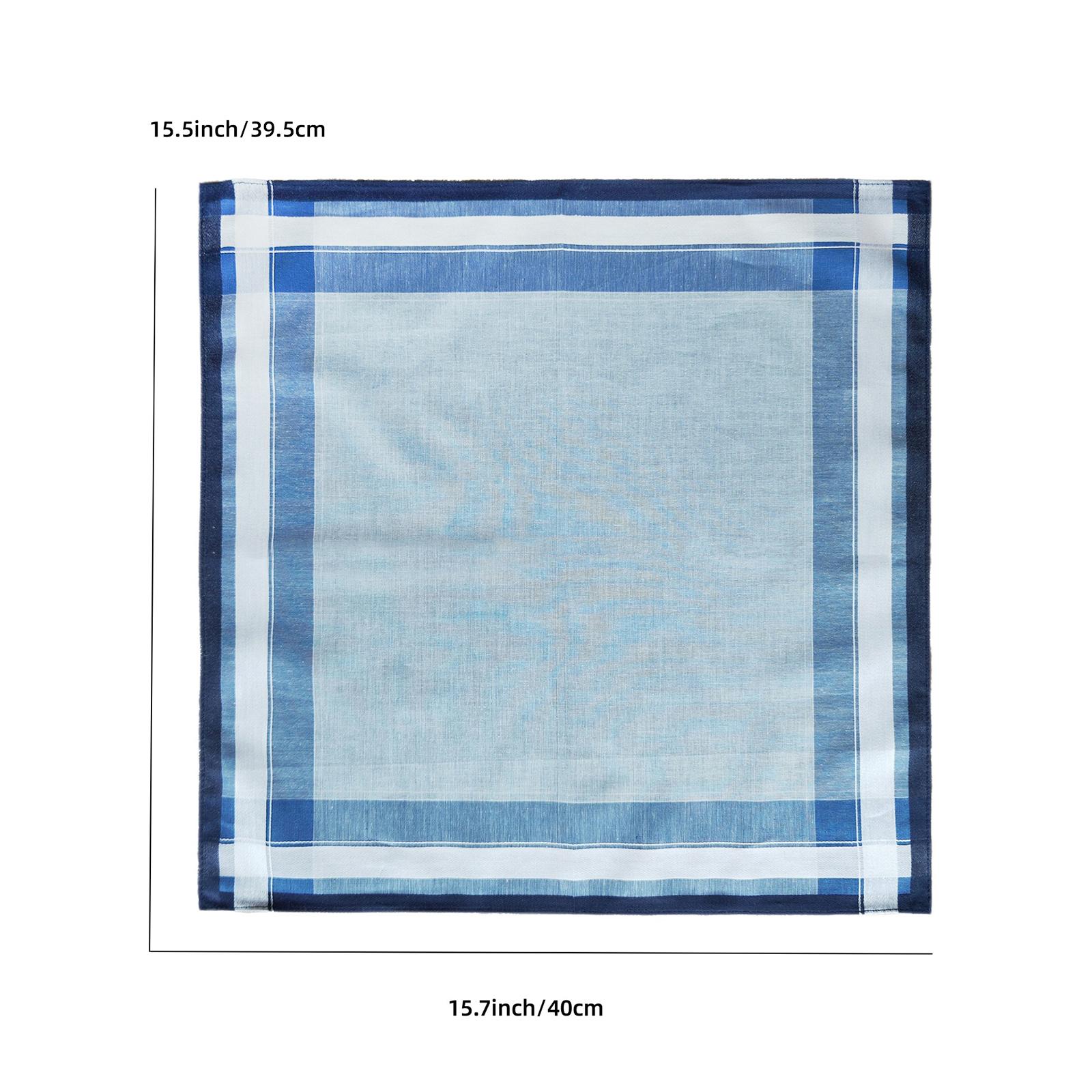 6Pcs Pocket Square Hankies 40c - Handkerchief Cotton Men ulasan dan harga
