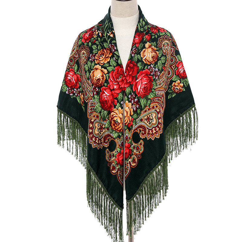 135*135cm Women Russian Style  - Bandana Cotton ulasan dan harga