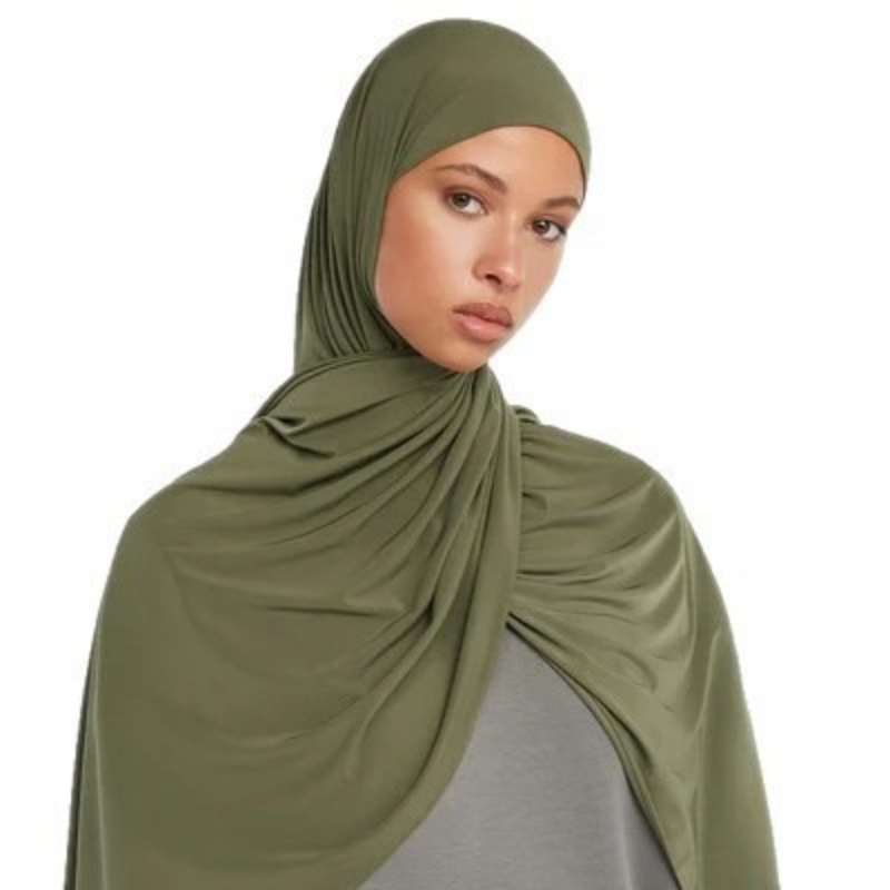 E2 Premium Liquid Jersey Hijab - Head Wrap Turban ulasan dan harga